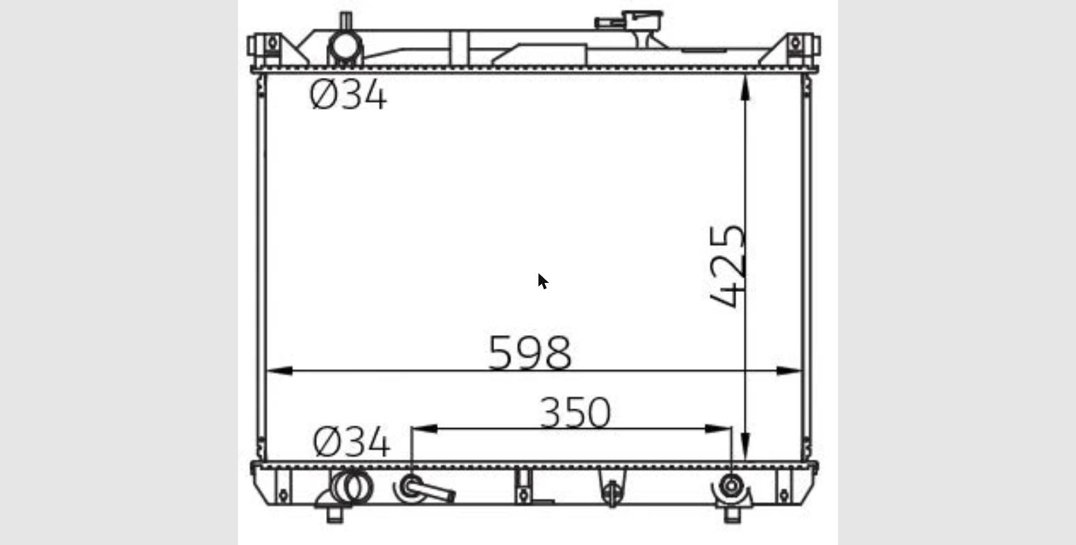 Car Radiator SZK-1806-A4-2R-SZK-1806-A4-2R