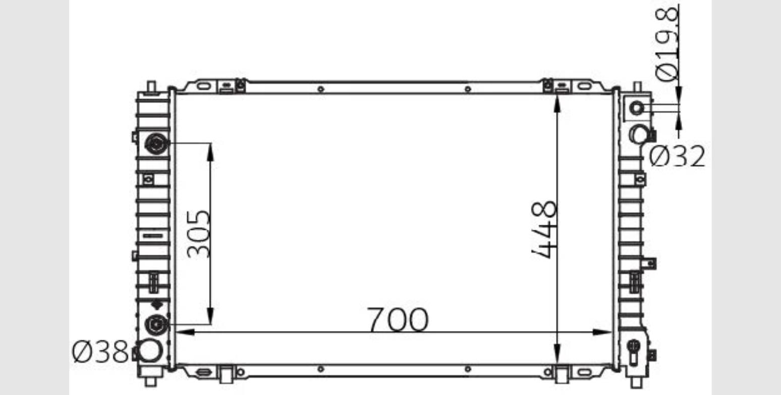 Car Radiator FRD-1215-A2-2R-FRD-1215-A2-2R