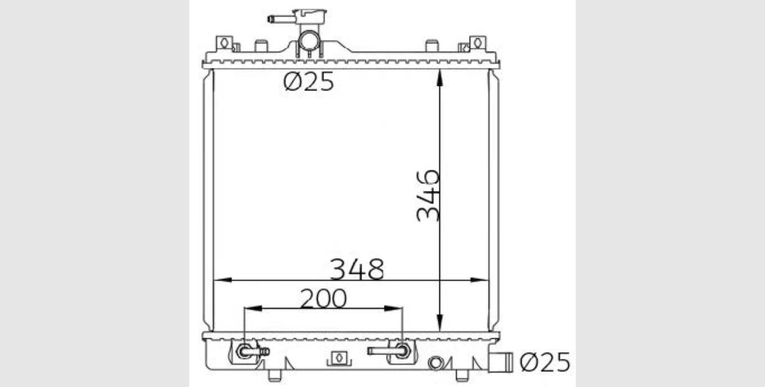 Car Radiator SZK-1813-A1-2R-SZK-1813-A1-2R