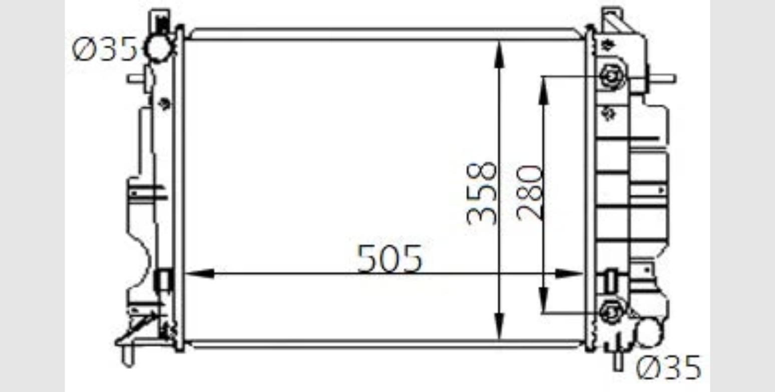 Car Radiator SAB-3901-A1-4RTURBO-SAB-3901-A1-4RTURBO