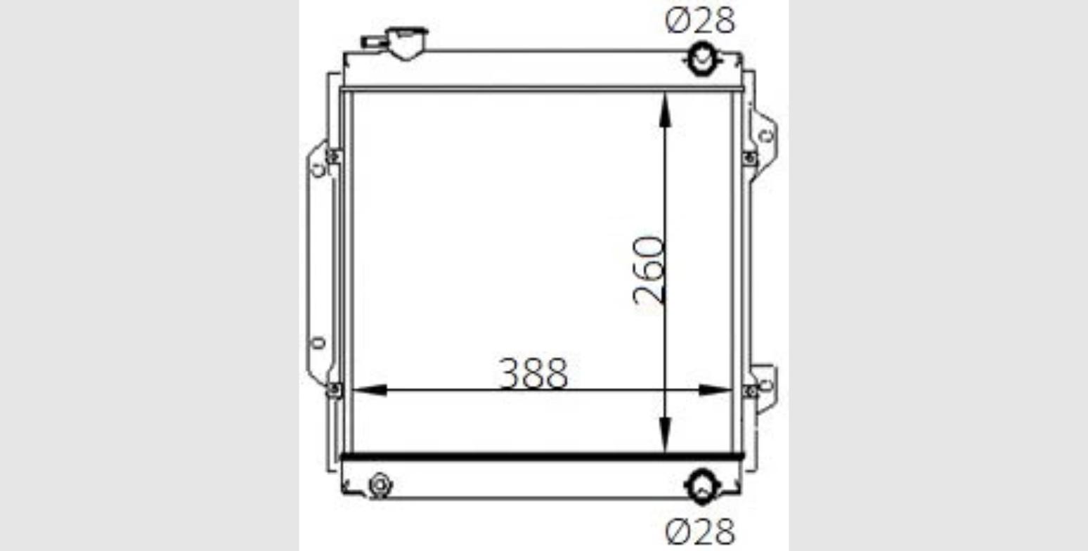 Car Radiator MSB-1412-A1-3R-MSB-1412-A1-3R