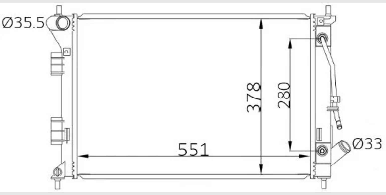Car Radiator HYD-4007-A2-1R-HYD-4007-A2-1R