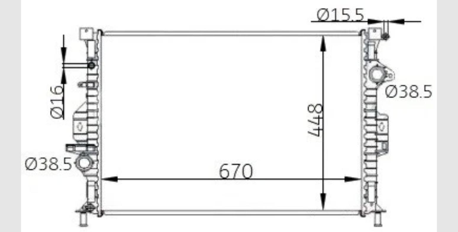 Car Radiator RVE-4803-A1-3RVOV-2908-A0-2R