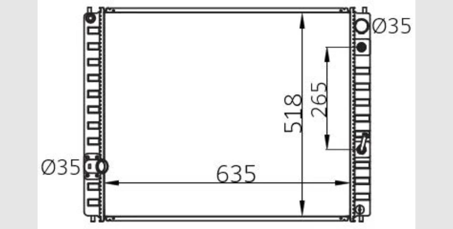 Car Radiator IFT-4607-A1-2R-IFT-4607-A1-2R