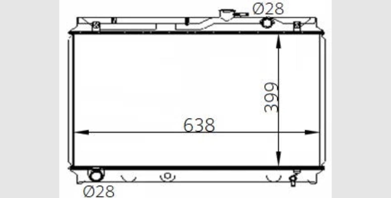 Car Radiator TYT-2019-A2-2R-TYT-2019-A2-2R
