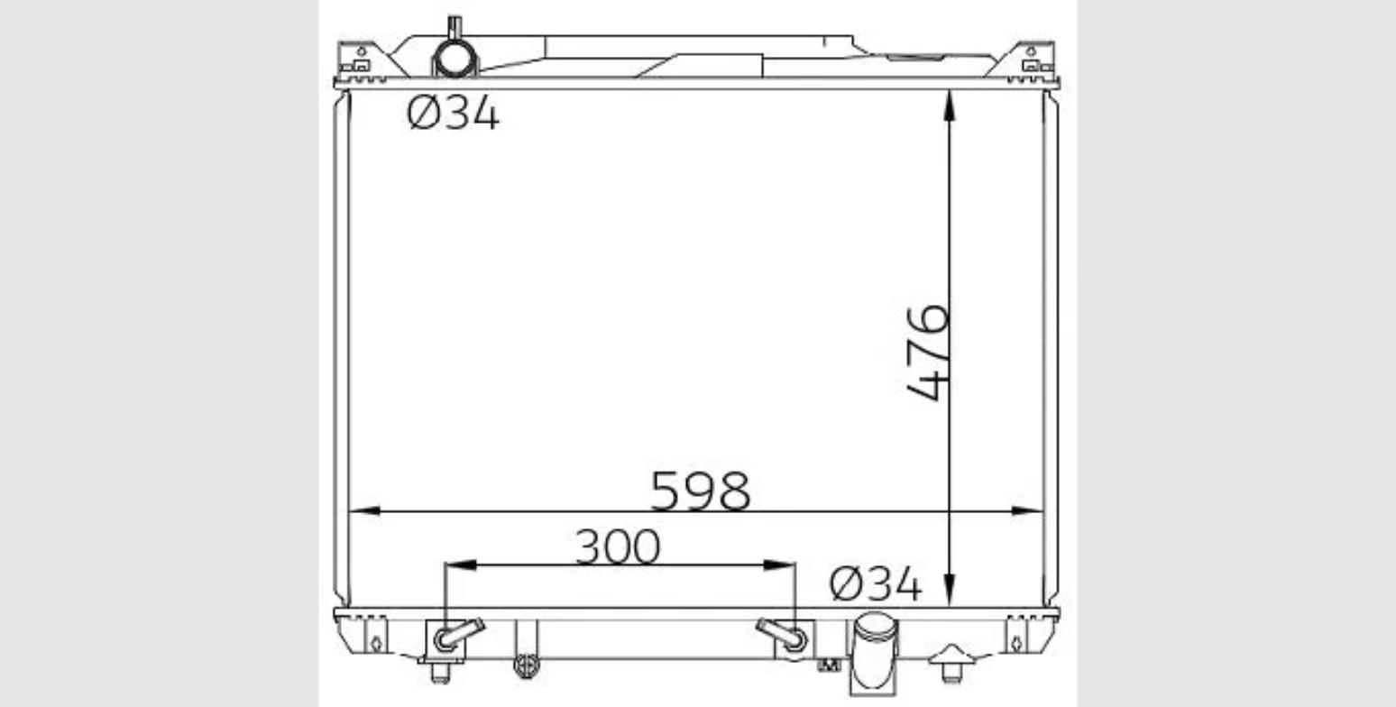 Car Radiator SZK-1812-A1-2R-SZK-1812-A1-2R