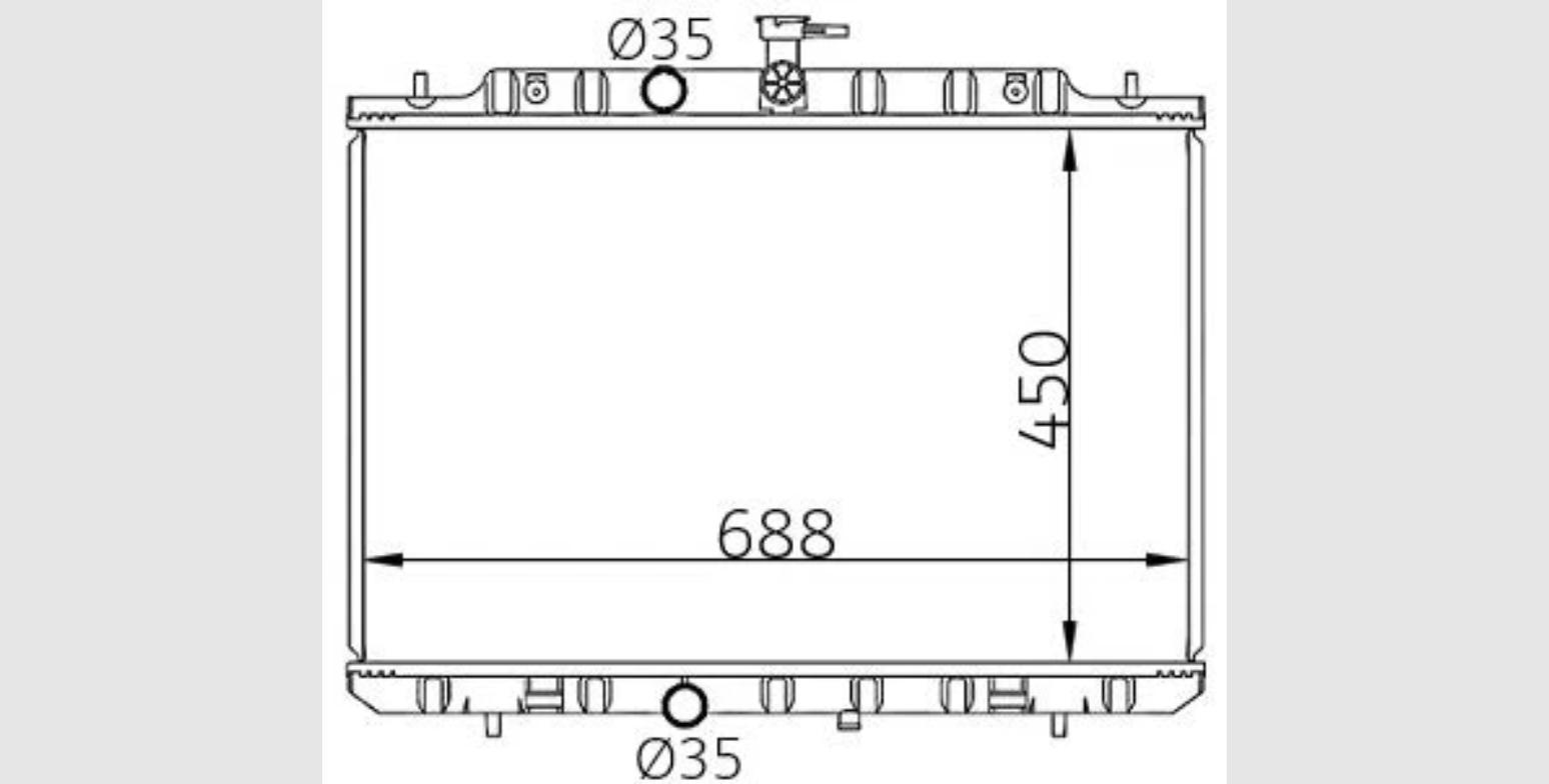 Car Radiator NSN-1155-A1-1R-NSN-1155-A1-1R