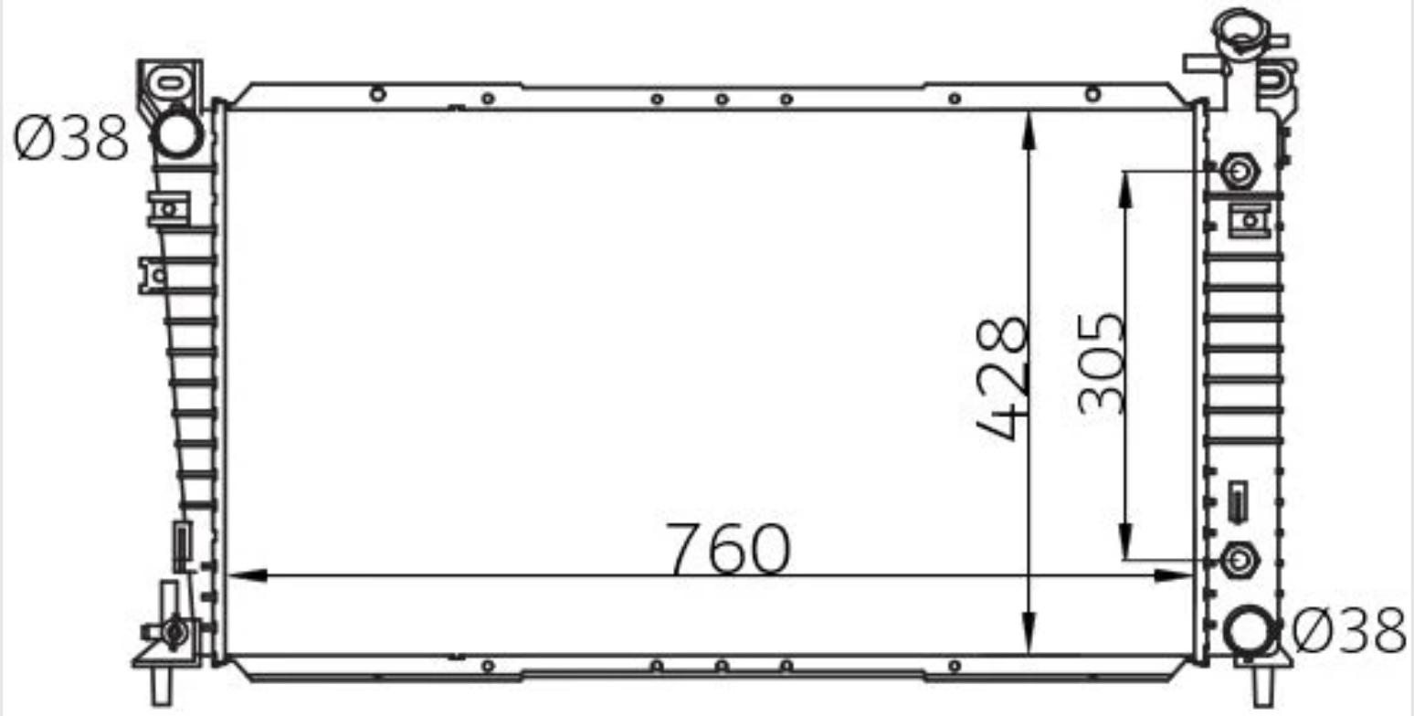Car Radiator FRD-1216-A1-2R-FRD-1216-A1-2R