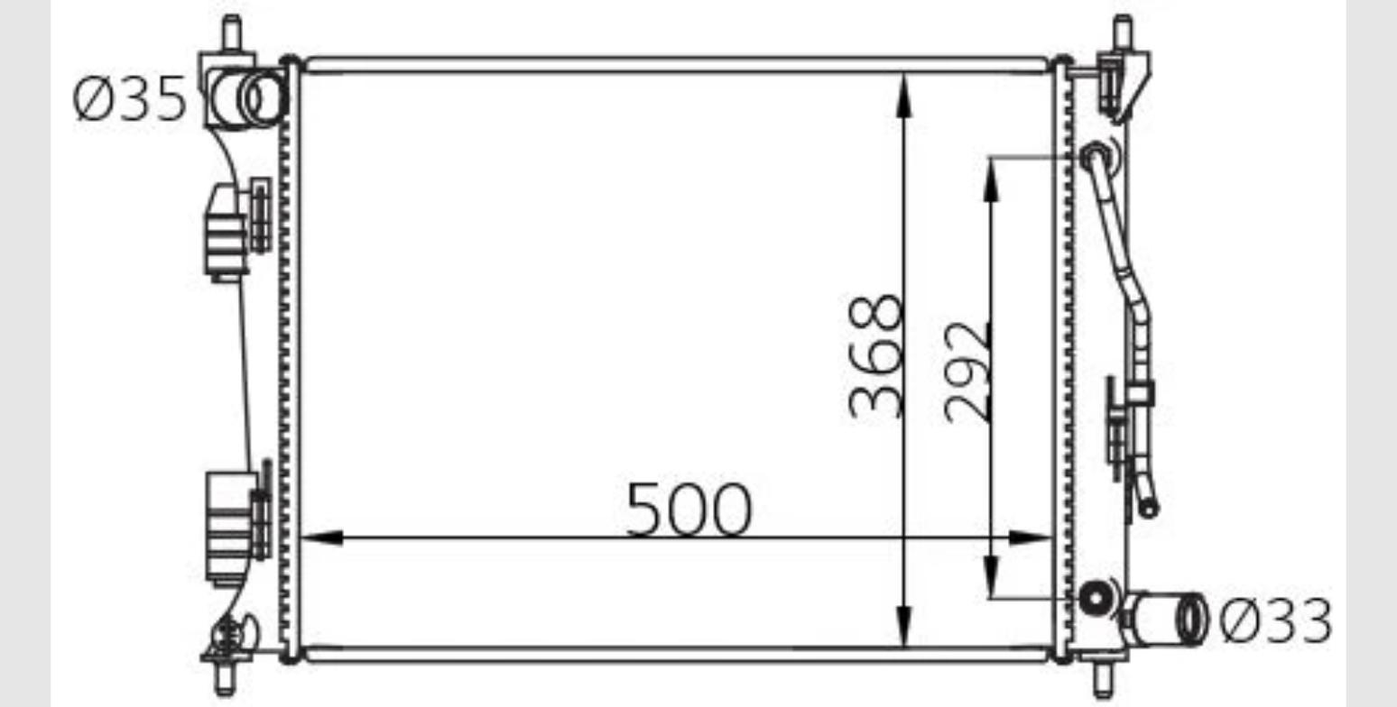 Car Radiator HYD-4021-A1-1R-HYD-4021-A1-1R