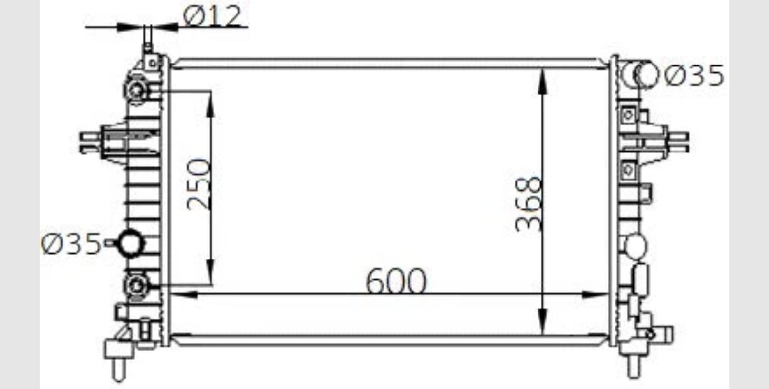 Car Radiator OPL-3005-A1-3R-OPL-3005-A1-3R