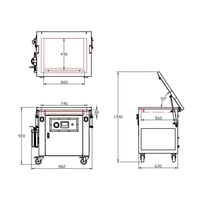 SCR-660 Rice vacuum and vibrate packaging machine for commercial use-SCR-660 SCR-660 Rice vacuum and vibrate packaging machine for commercial use-SCR-660