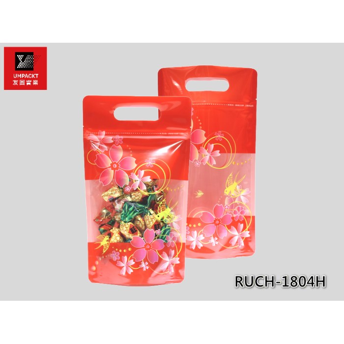 燕子櫻花手提夾鏈立袋(一斤)-RUCH-1804H 燕子櫻花手提夾鏈立袋(一斤)-RUCH-1804H