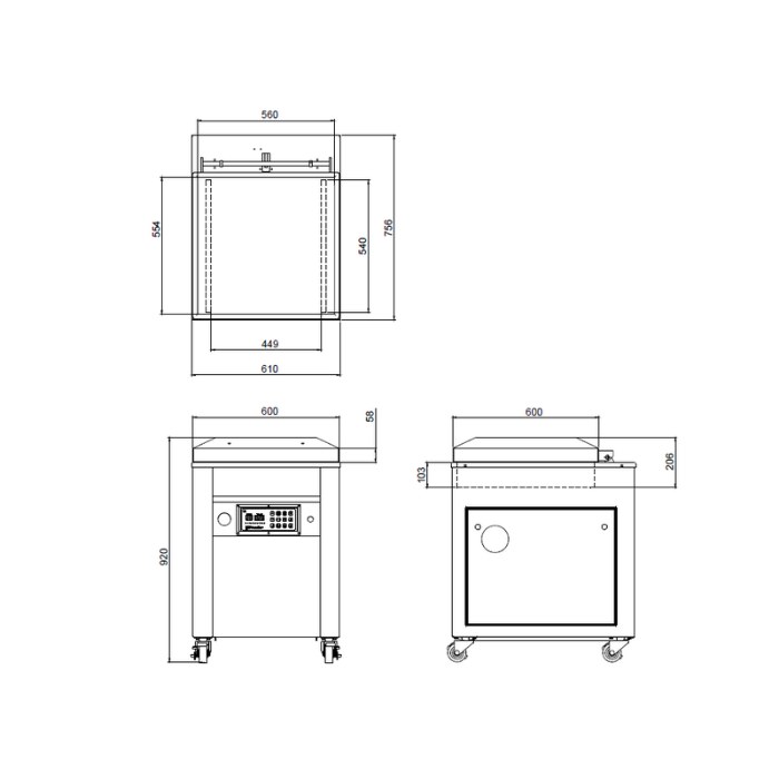 SC-520 Floor Type Single Chamber Vacuum Seaer-SC-520 SC-520 Floor Type Single Chamber Vacuum Seaer-SC-520