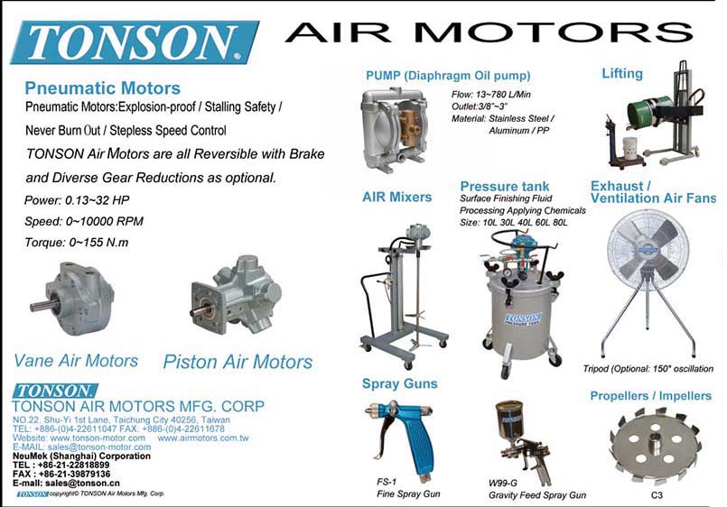 TONSON AIR MOTORS MFG. CO., LTD.