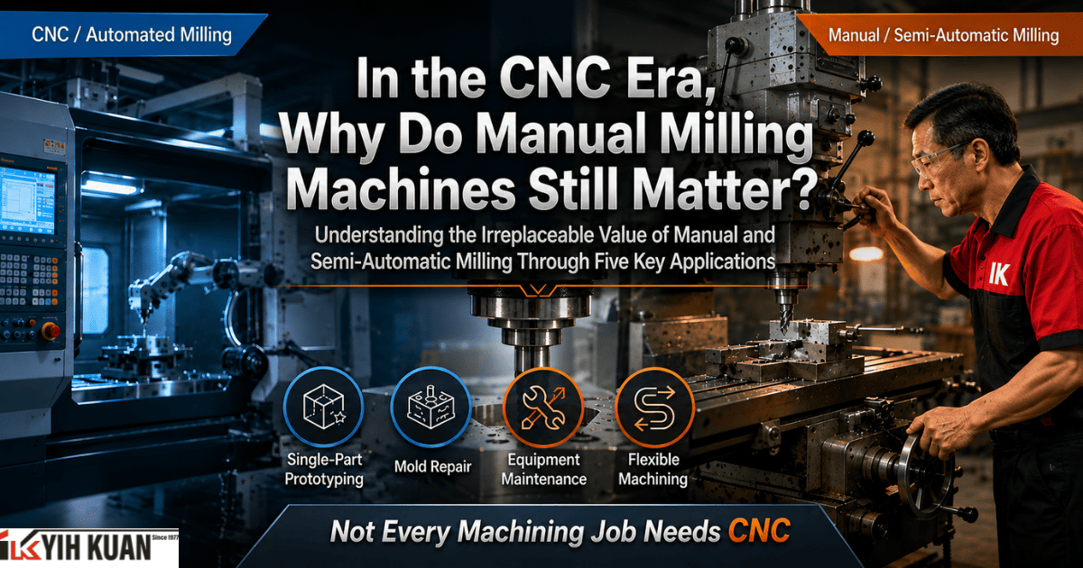 Understanding the Irreplaceable Value of Manual and Semi-Automatic Milling Through Five Key Applicat